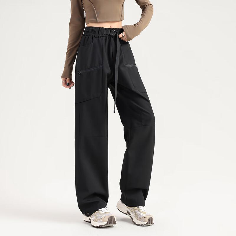 

Izzue Унисекс Свободные Широкие Прямые Повседневные Брюки Карго L