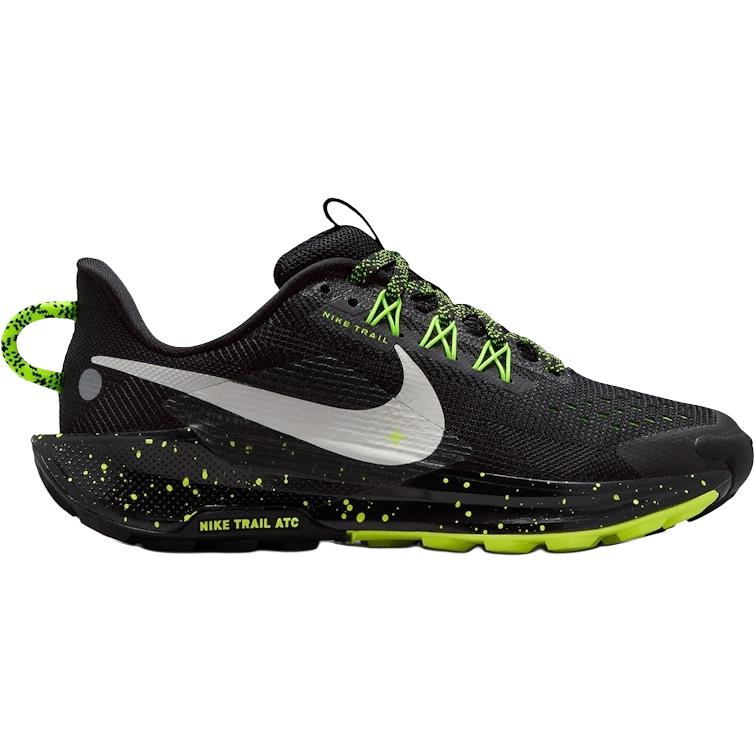 Nike Pegasus Trail 5 GS Black Volt Ice Yellow Phantom Grey Kids' Trail Running Shoes FV5638-006