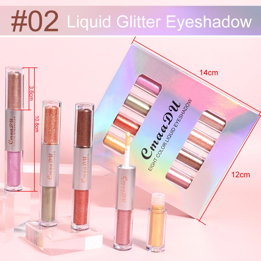 CmaaDu 8 Color 4 Installed Pearl Water Eye Shadow Brightening