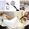 Male Shaving Apron Beard Catcher Cape Care Bib Face Shaved Hair Adult Bibs Shaver Cleaning Hairdresser for Man Clean Apron Gift
