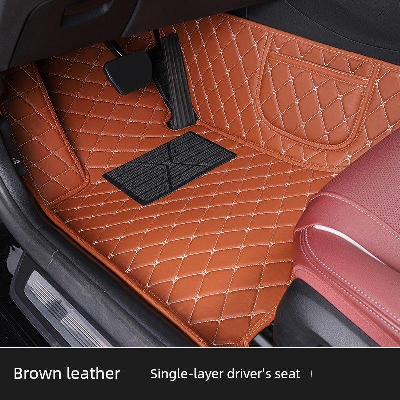 

Kia Kx2 Kx3 Kx5 Kx7 Driver s Seat Single-Piece Wire Loop Mat, Dedicated Full-Coverage Car Mat for the Driver s Position Brown Single Layer [Main Driver]