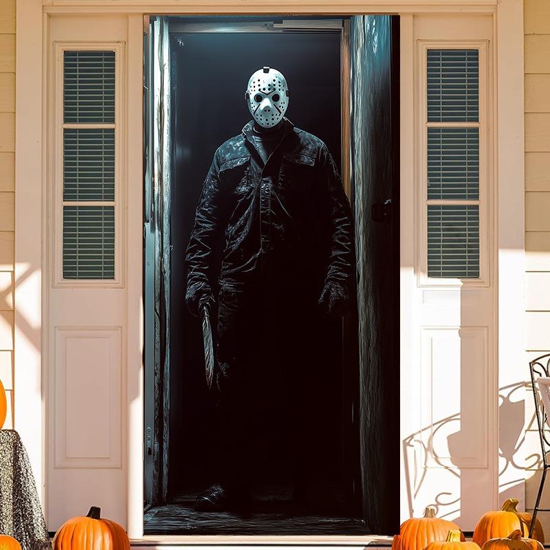 Halloween Outdoor Decoration Ghosts Skeleton Animated Ornament With Lighted Eyes Creepy Laughter Halloween Hanging B Durable