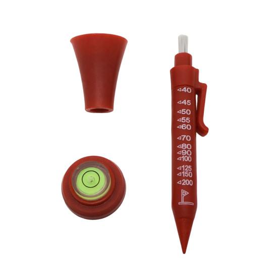 1/2Pcs 6-In-1 Golf Multi-Tool Face Alignment Aid Magnetic Tip Flagstick Rangefinder Ball Marker Club Grooves Cleaner Carbon Pencil Tip Pocket Clip Tee