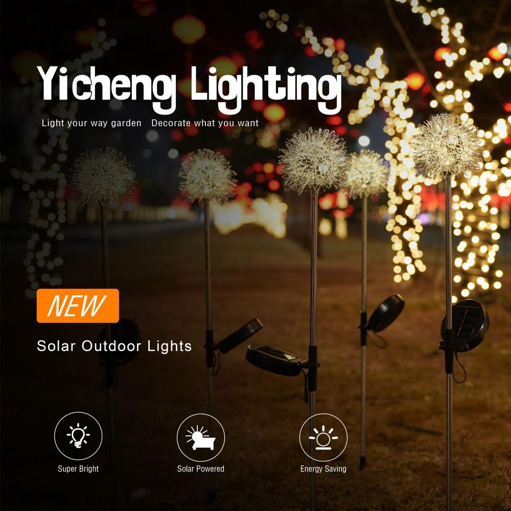 LED Solar Light Outdoor Dandelion Lights Garden Decoration Lamp Garden Lawn Landscape Fairy Lamp Solar Powered Lights