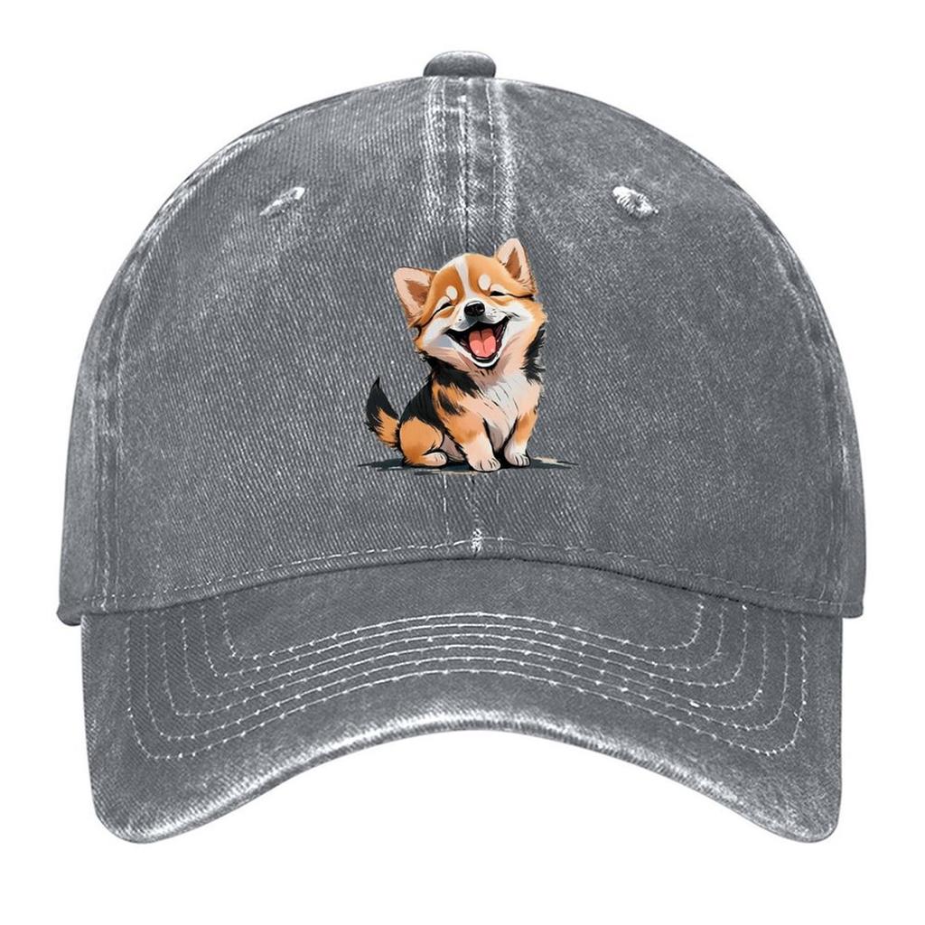 2026 CUTE DOG Laughing Baseball Cap Golf Hat Fishing Cap Hip Hop Trucker Cap Boy Women's