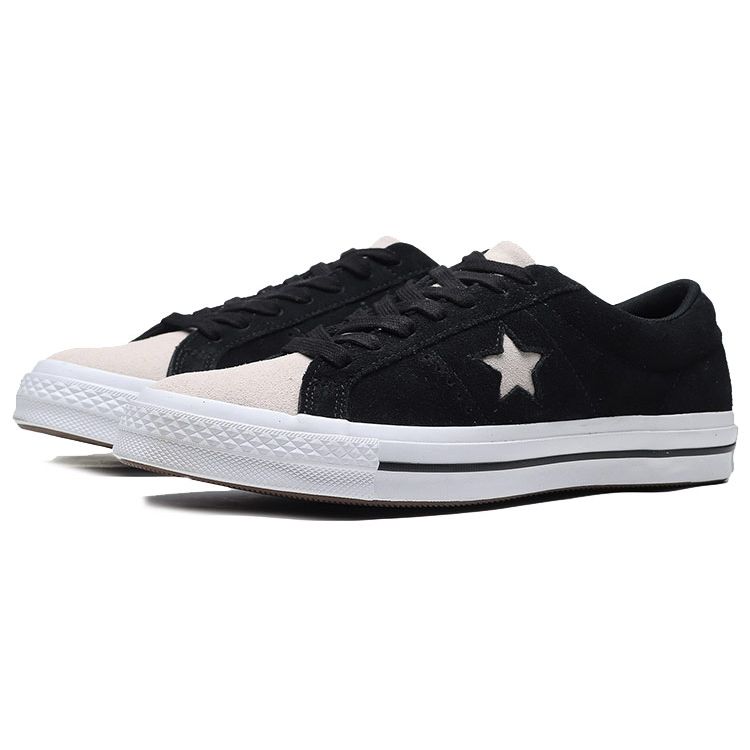 Converse One Star Fashion Casual Low Top Canvas Shoes Unisex Sneakers Black White 161551C