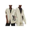 Y-3 Alphabet Pattern V-Neck Long Sleeve Knit Sweater Unisex Tops Off-White IA3110