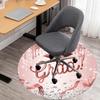 1pc Graduation Cap Round Chair mat Area Rug - Non-Slip, Floor Mat for Office, Bedroom, and Indoor Decor -1002262