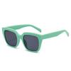 High-end Women's Pink Large Square Frame Sunglasses with Prescription Option.