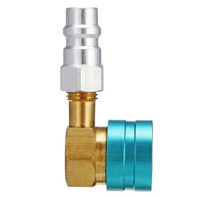 New 1x 90 Degree R1234YF To R134A Low Side Coupler Adapter Car Air Conditioning Kit