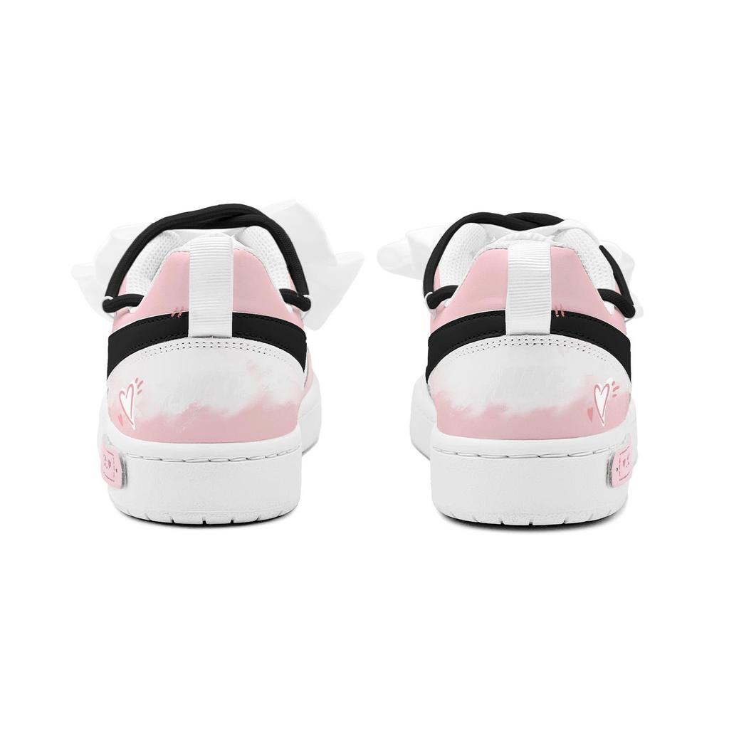 Nike Court Borough Low Top Skateboard Shoes Women's Pink BQ5448-100(TeamS2-S-BOX)