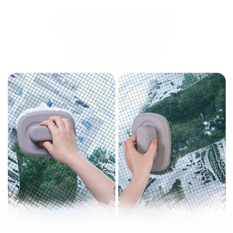 Dual-Purpose Screen & Window Cleaning Brush: Wet/Dry Decontamination & Dust Removal Tool