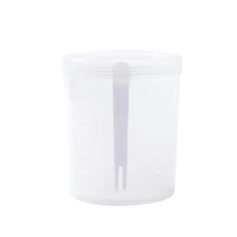 

Kitchen Supplies Transparent Storage Box Portable Fruit Storage Container Set Fork Drainer Lunch Refrigerator Food Preservation