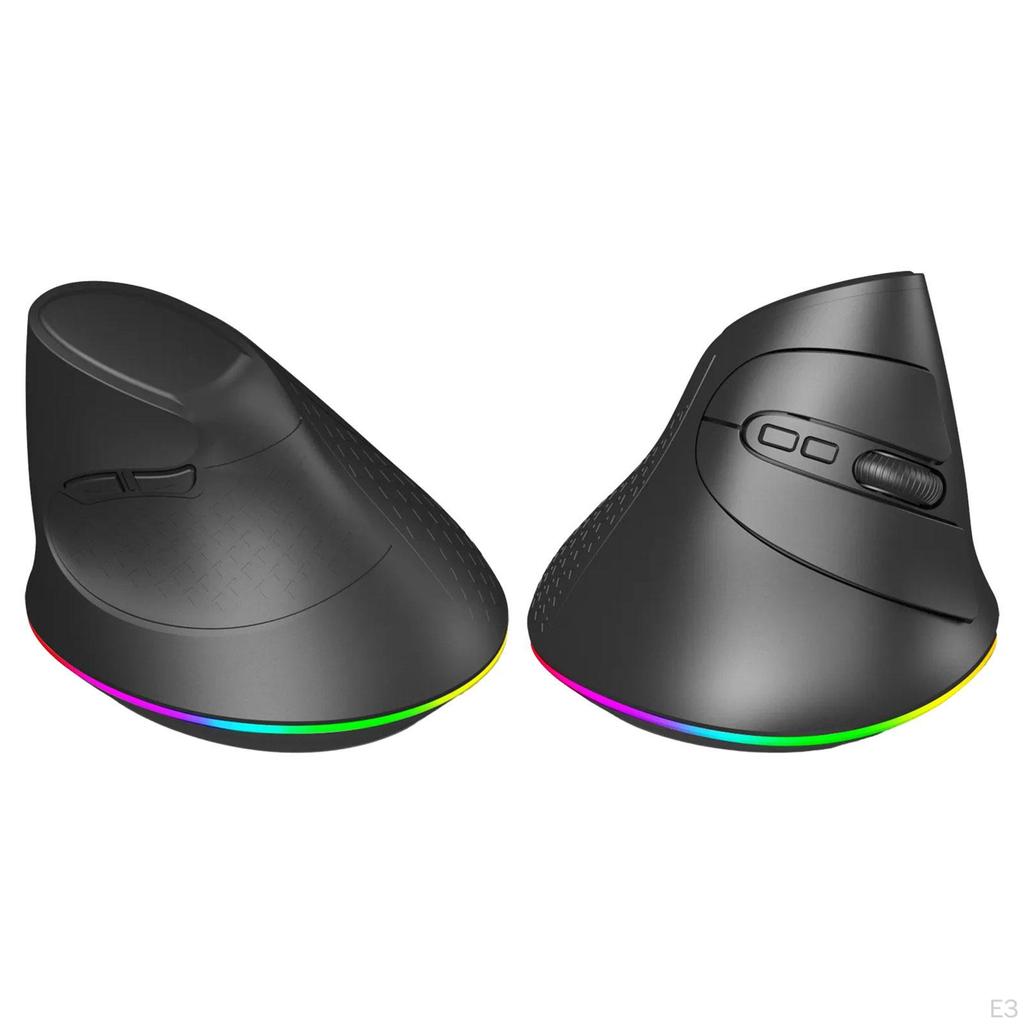 Ergonomic Mouse Vertical Backlit with Horizontal Scroll Wheel Multi Purpose Accessory Optical
