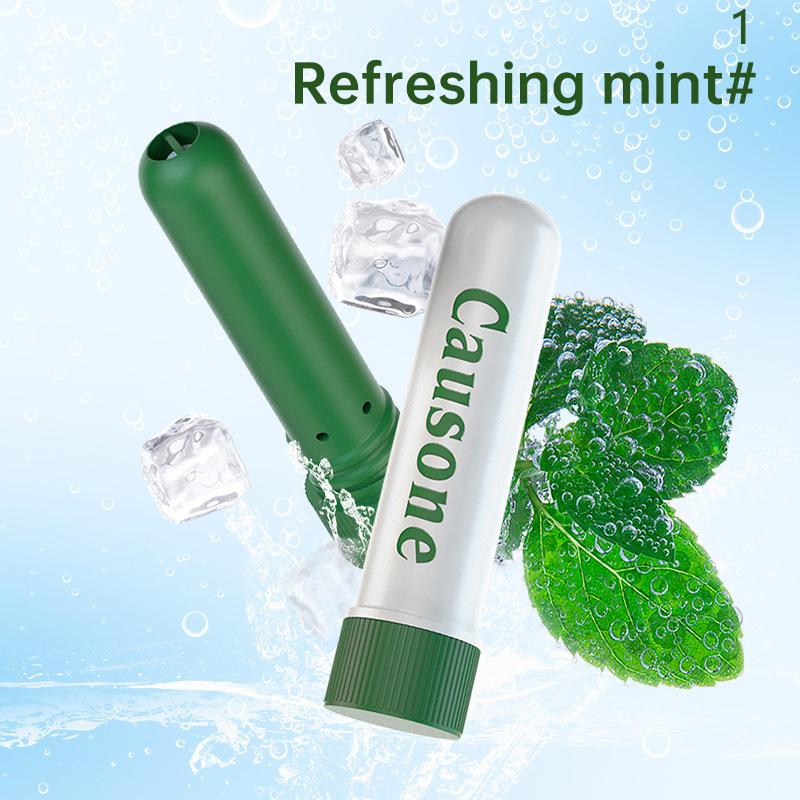 New Portable Cooling Nasal Inhaler Aromatherapy Nasal Inhaler Energy Stick Boost Focus Improve Breathing Nose Congestion Relief