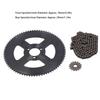 25H Chain Sprocket Set Steel 10mm 15T Front Sprocket 29mm 80T Rear Sprocket 146 Link Drive Chain for 47CC 49CC Mini Motorcycle ATV Dirt Bike