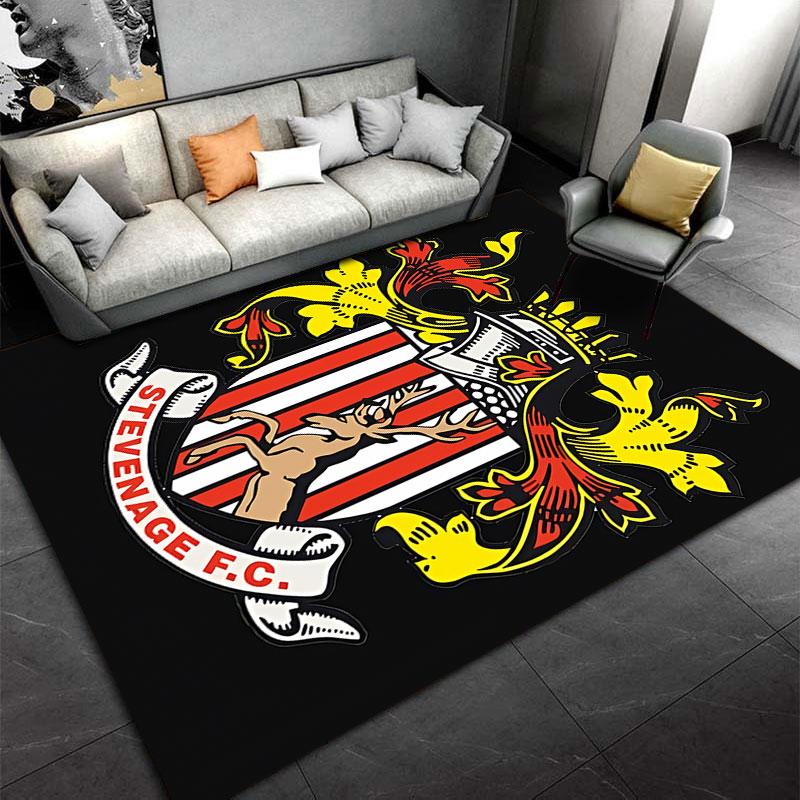 Stevenage FC Crest Carpet suitable as a non-slip mat for the living room or bedroom sofa