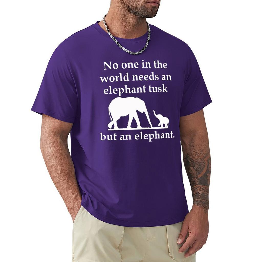 Elephant Tusk T-Shirt Short Sleeve Tee Anime Stuff Designer Shirts Men T Shirt
