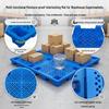 Four-Legged Stackable Plastic Pallet: Pet Warehouse & Supermarket Moisture-Proof Platform Mat