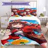 3pcs Genshin Impact characters7 pattern bedding set duvet cover set includes duvet cover &pillowcases, perfect all season bedroom decoration & gift