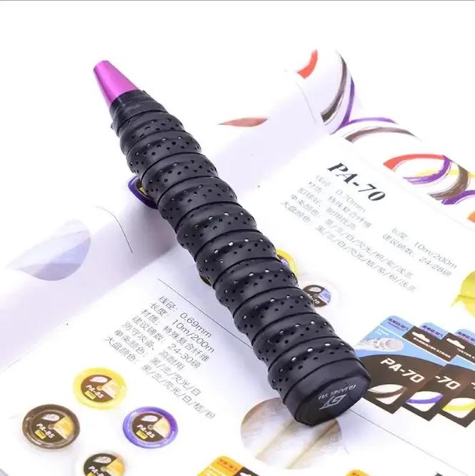 10 buc respirabil 0,75 mm benzi de sudoare pentru racheta de tenis, bandă de prindere anti-alunecare perforată absorbantă, bandă de mâner pentru badminton, suprapuneri