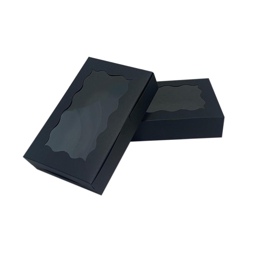 Cross-Border Kraft Paper Window Box for Cake & Pastry Packaging, White Card Folding Paper Box