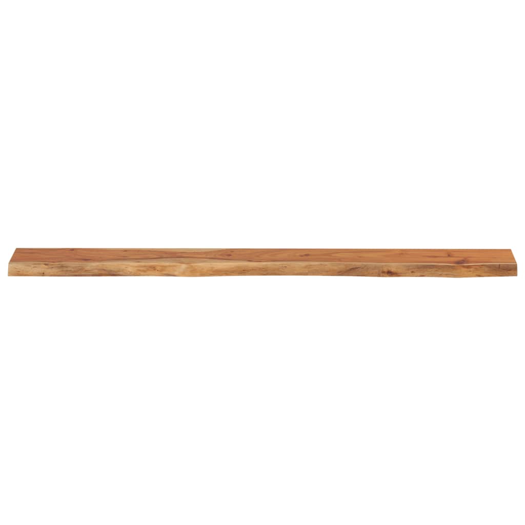Wall Shelf 160 x 20 x 3.8 cm Rectangular Solid Acacia Wood with Natural Edge