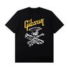Sommer Neu Slash Kollektion Gibson Les Paul Stilvolles und Lässiges Hochwertiges Grafikbedrucktes Oversize Kurzarm-T-Shirt