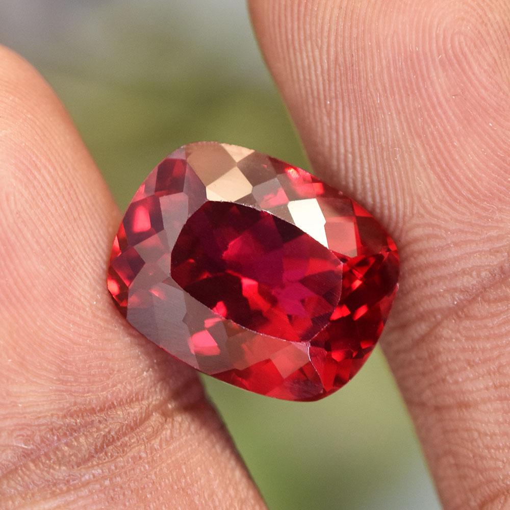 NATURAL Red Ruby 11 Ct Cushion Shape   Loose Gemstone For Baby Shower
