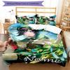 3pcs Custom Name Genshin Impact Characters Bedding Set Duvet Cover Closure Includes 1 Duvet Cover & 2 Pillowcases for All Seasons Bedroom Decor