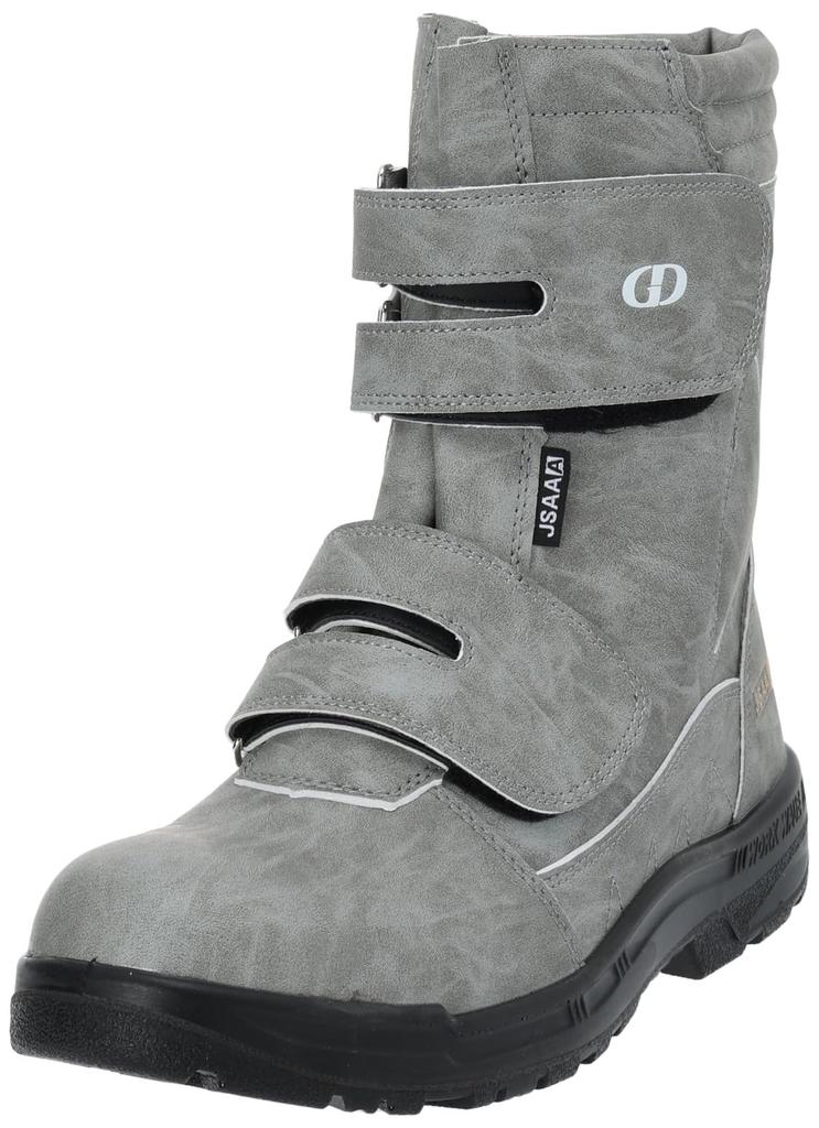 JSAA short urethane wide resin reflective material on the loose 4E Gray cm [G-day Japan] A-type boots, oil-resistant sole, toecap, back, GD-31 Men's