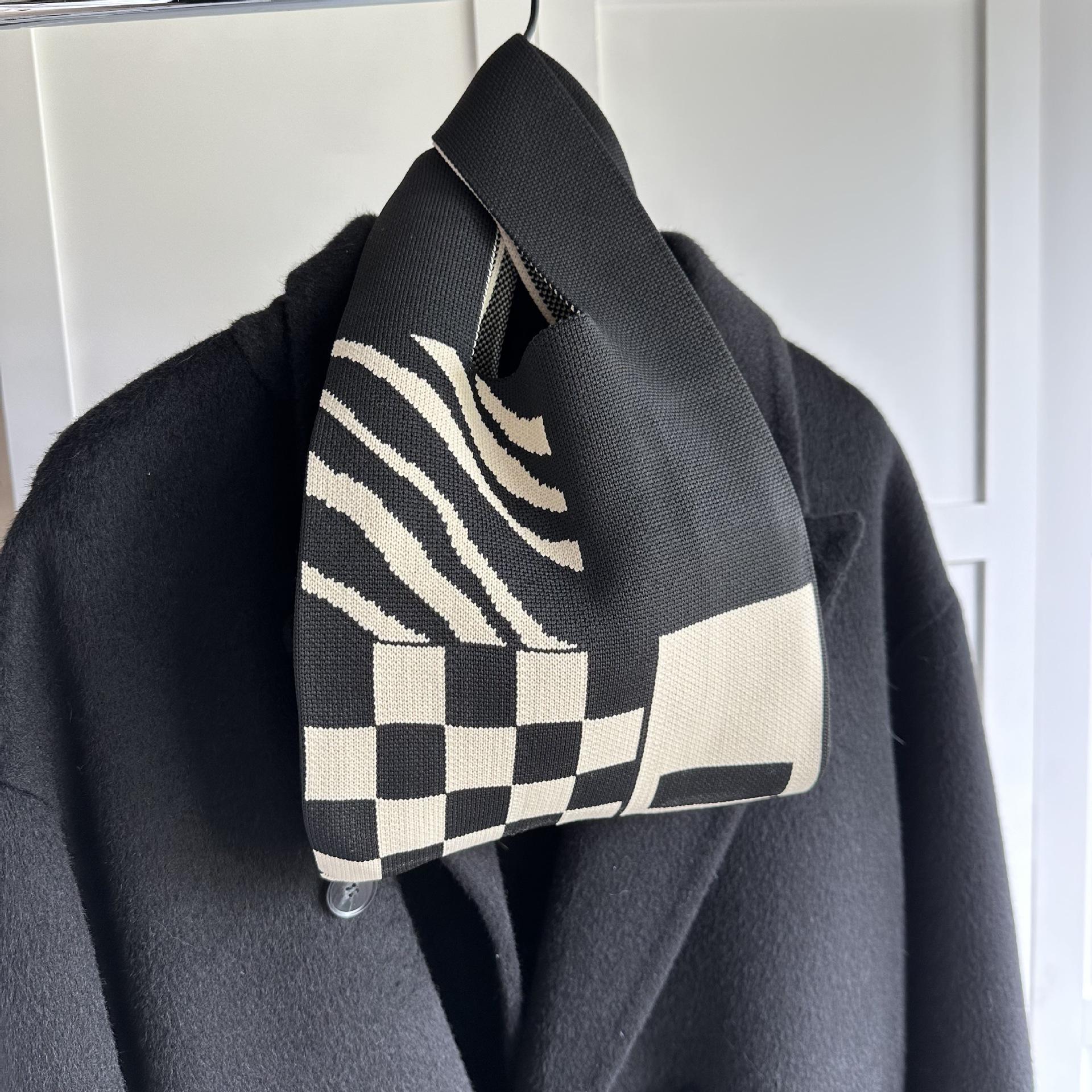 

Новая креативная нейлоновая плетеная сумка-ведро с узором «четыре сетки» 20*36 cm