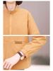 Plus Size Women's Casual Slimming Short Jacket - 2025 Spring Korean Style, Loose Fit, Long Sleeve Top