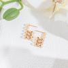 Stylish And Simple Double-Layer Pearl Stud Earrings Design Temperament Stainless Steel Earrings Women