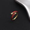 Zodiac Year Red String Nail Ring: Elegant and Unique High-End Design