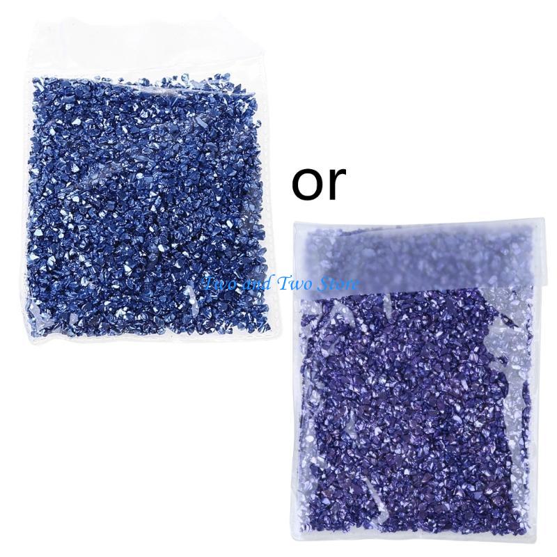 HX6F 50g Decorative Crystals Broken Stones Bulk UV Resin Fillers DIY Mold Art Crafts