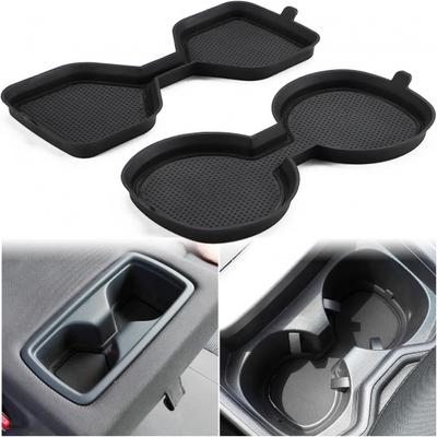 Auovo 3D Cup Holder Inserts Coaster Compatible with Toyota RAV4 Accessories 2024 2023 2022 2021 2020 2019 Silicone Cup Mat Pad Interior Decoration