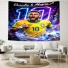 Arazzo da Appendere con Celebrazione di Neymar per Camera da Letto, Soggiorno, Sala Giochi, Decorazione Artistica Stanza Parete Arazzo Regali per le Feste e Compleanni