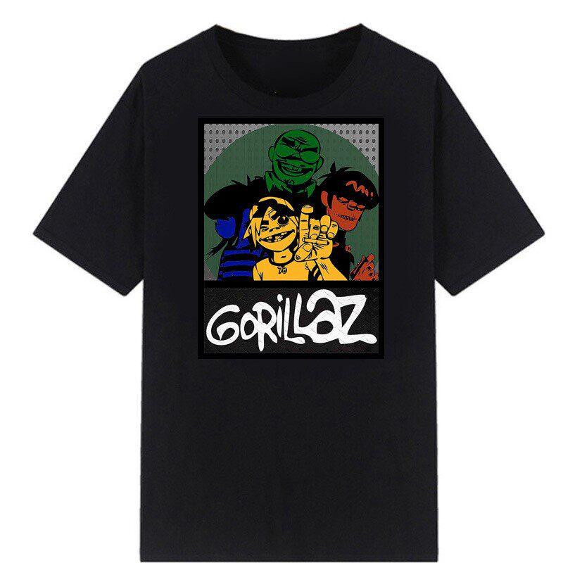 2026 Harajuku Anime Shirt Gorillaz Adult Great Quality Tshirt Graphic Tshirt Highend Luxury Unisex Style Both Of Unisex And Unisex