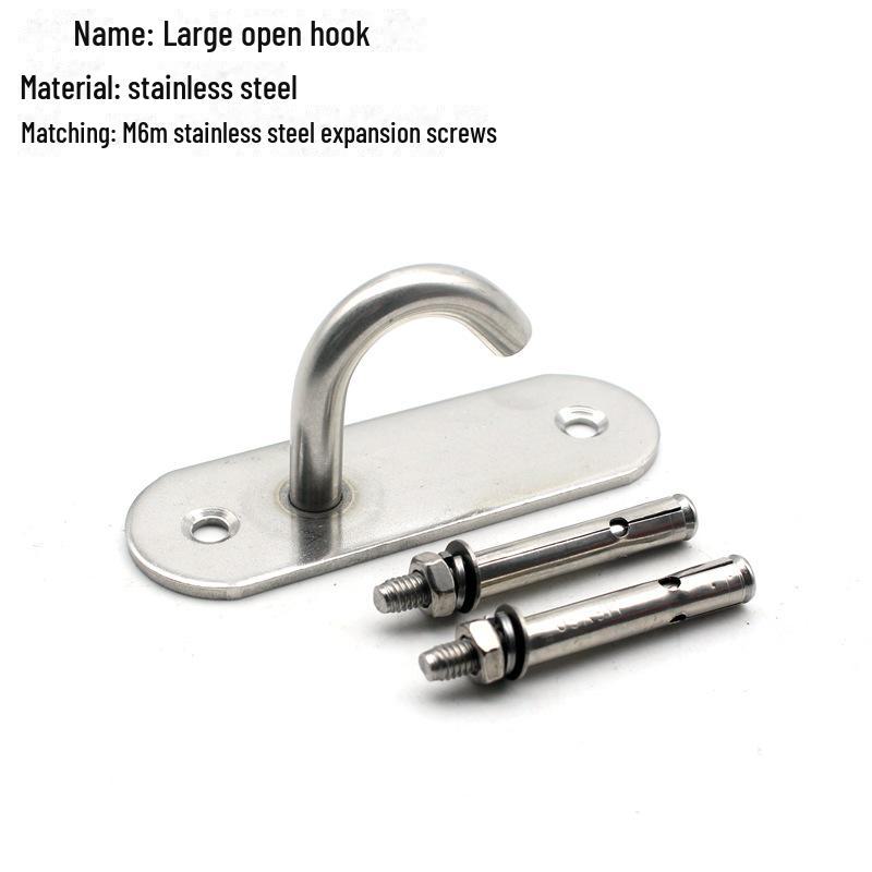 Pogrubiony Stal Nierdzewna Pierścień do Ciągnięcia Wentylatora Sufitowego Hak Owalny do Worków z Piaskiem i Ekranów Projekcyjnych