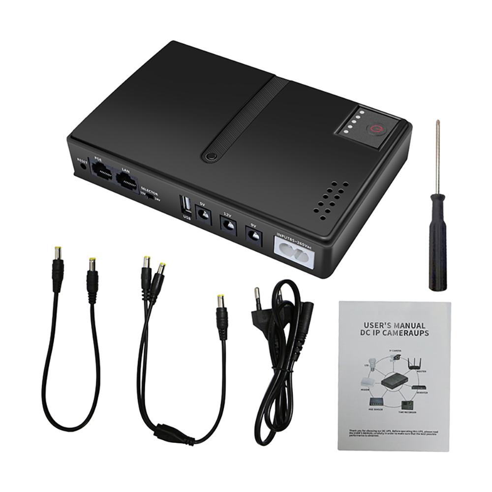 1018L Uninterruptible Power Supply DC Backup Power Supply UPS Power Router Optical Cat Built-in Adapter 5V9V12V/15V/24V