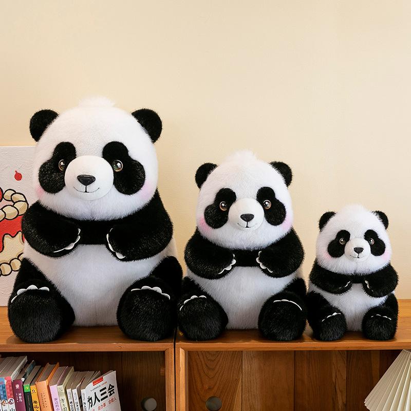 Cute Fat Panda Doll Bag Small Creative Chengdu Panda Base Travel Backpack Panda Plush Toy