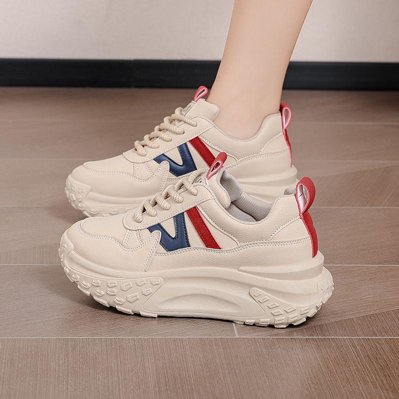 22 new autumn low-top heightening soft-soled sports and leisure shoes thick-soled soft dad shoes 35
