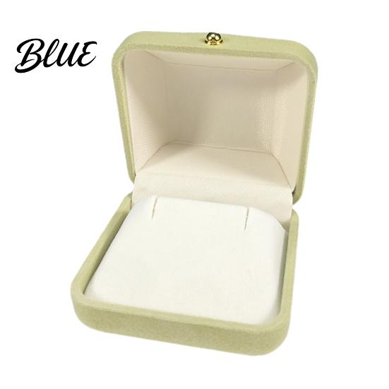 Desktop Jewelry Organizer Metal Gift Anti-Scratch Lining Velvet Box Case Pearl with Golden Box