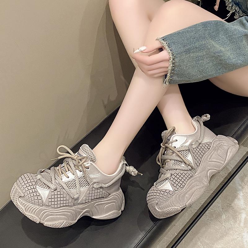 Fashion Ladies Shoes 2025 Hot Sale Front Lace-up Women's Vulcanize Shoes Fashion Round Toe Non-Slip Comfortable Outdoor Casual Shoes