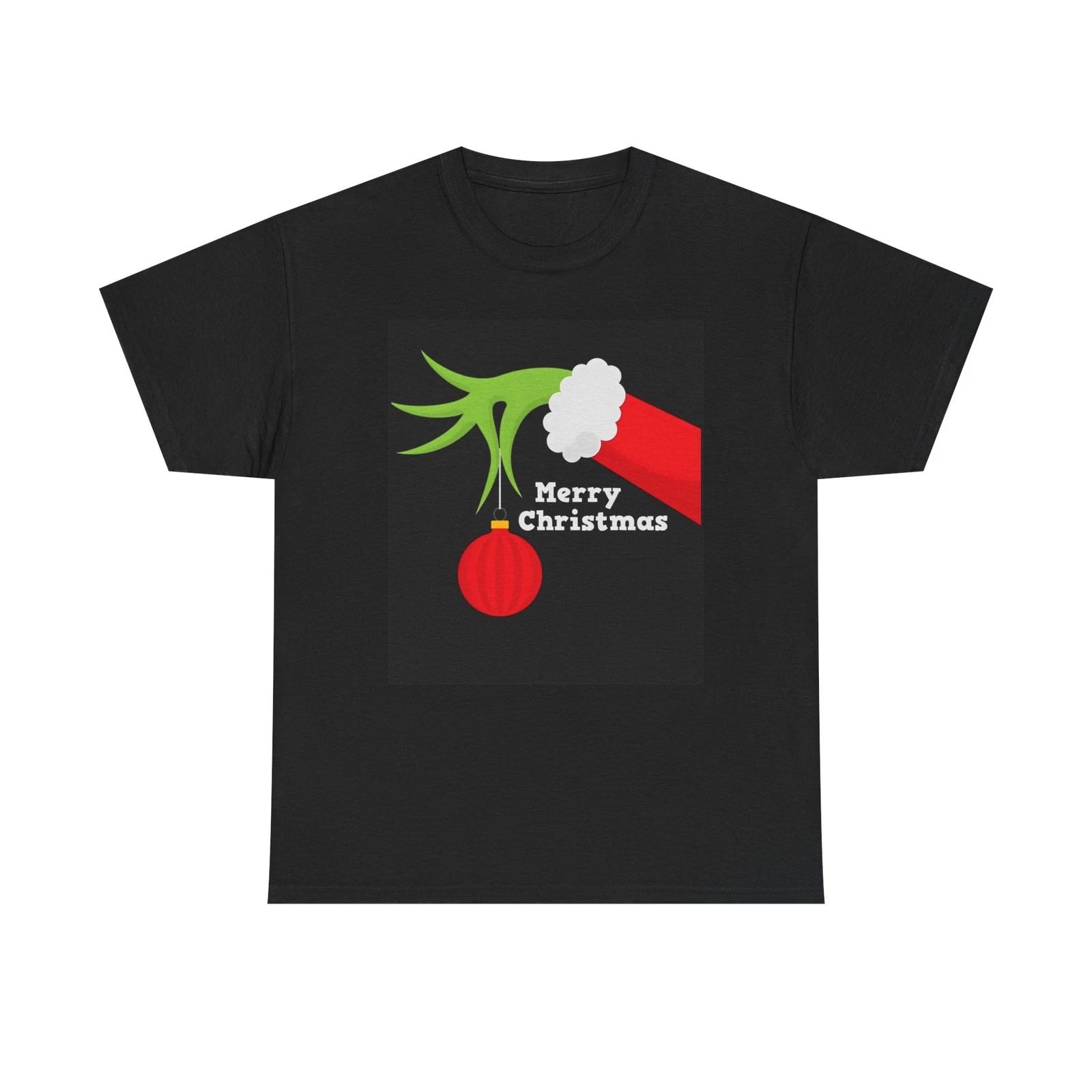 Men s and Women s T-shirts Merry Christmas Grinch Graphic L