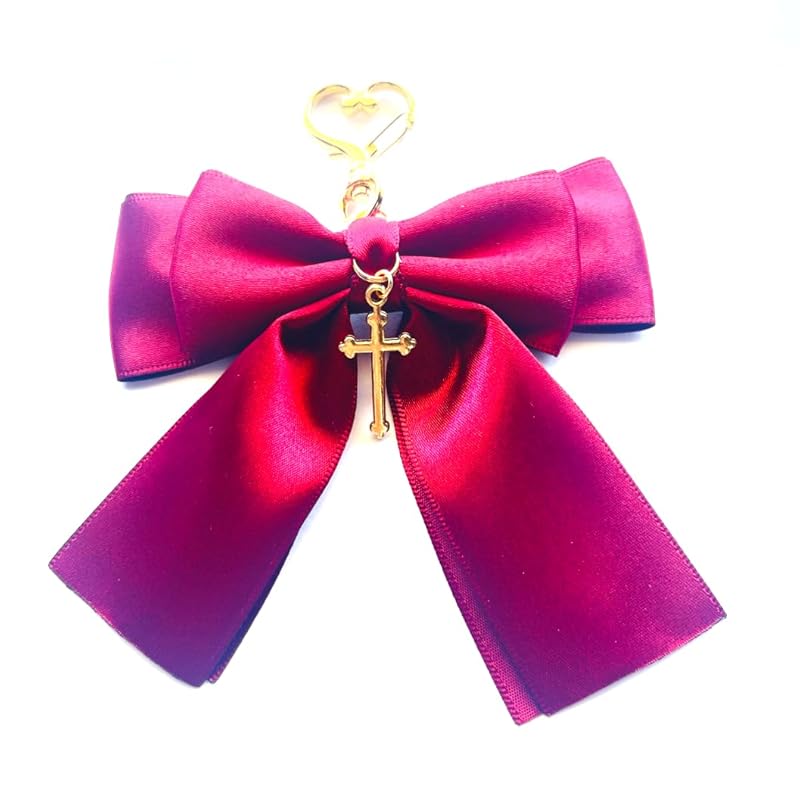 

(Onoderiya/Penguin Land) [Key chain | 1 piece] Cross ribbon bag charm key chain [ lolita Dream cute Gothic Lolita gothic magic cosplay Mass production