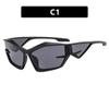 Exaggerated futuristic technology YK sunglasses new European and American catwalk sunglasses heterosexual sun