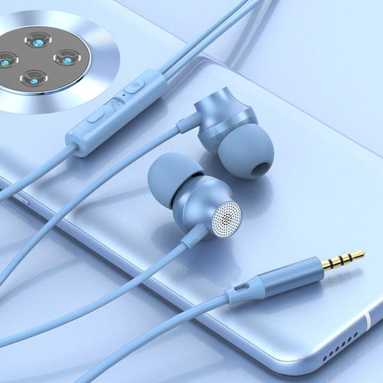 3.5mm Wired Earbuds Reduction HD-compatible Calling Intelligent Noise Stereo Safe Portable Phone Call