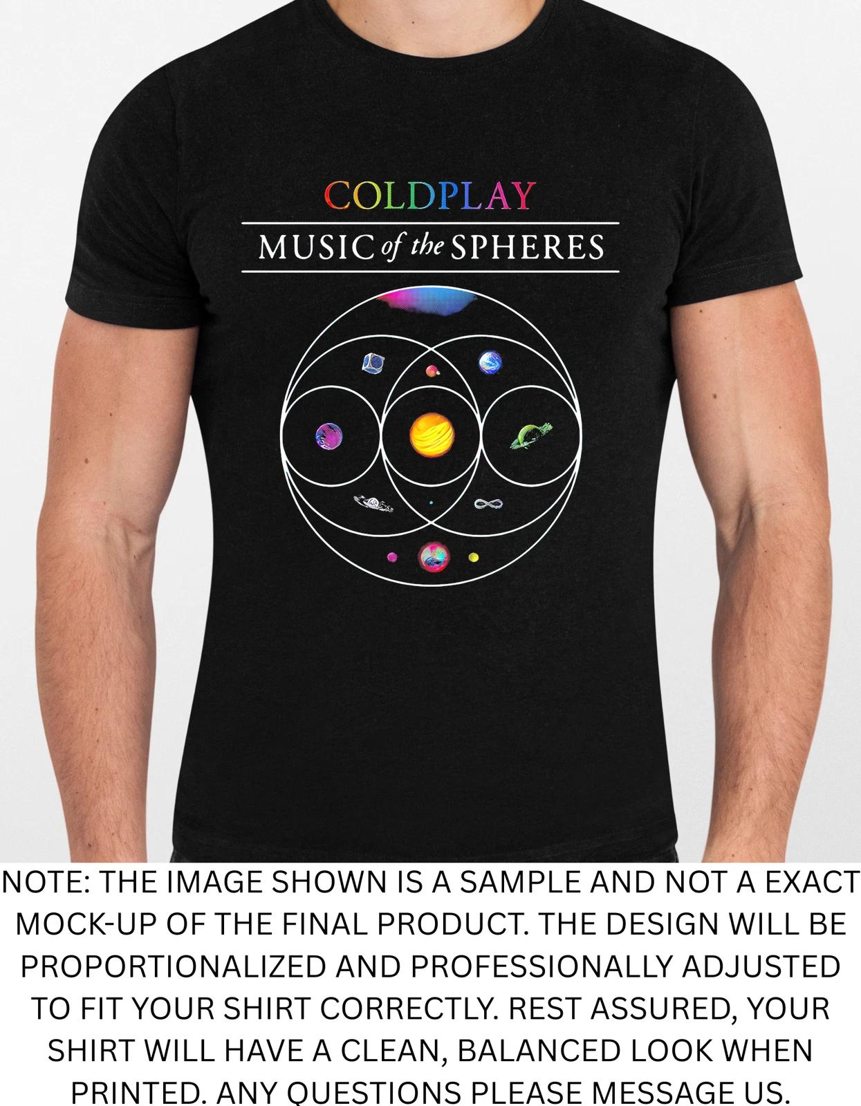 Men s and Women s T-shirts Coldplay Graphic XS